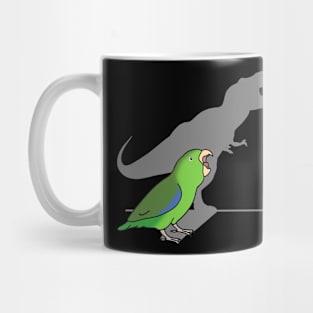 T-rex shadow - green parrotlet Mug